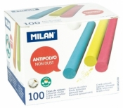 Kreda kolorowa okrągła niepyląca (100szt) MILAN