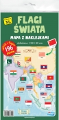 Flagi świata. Mapa z naklejkami - Opracowanie zbiorowe