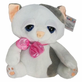Kotek Błyskotek biało-szary 23 cm (4797b)