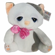 Kotek Błyskotek biało-szary 23 cm (4797b)