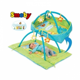 SMOBY Cotoons Mata gimna styczna, niebieska