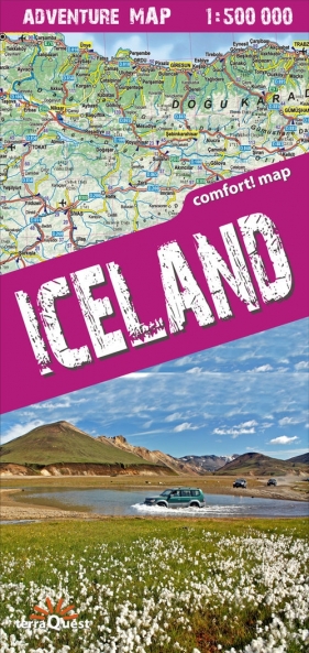 Islandia mapa turystyczna - <br />