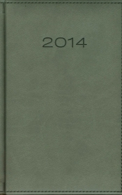 Kalendarz 2014 B6 41D Szary dzienny