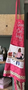  Fartuch kuchenny AP30 Crazy Cat Lady Kociara
