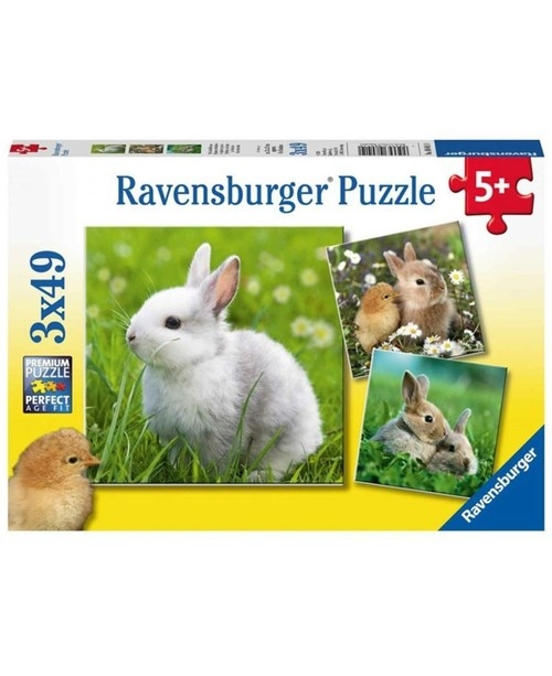 Puzzle 3x49 Delikatne króliczki (08 041 0)