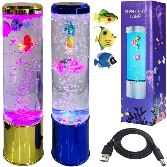 Dekoracja lampa akwarium z rybkami