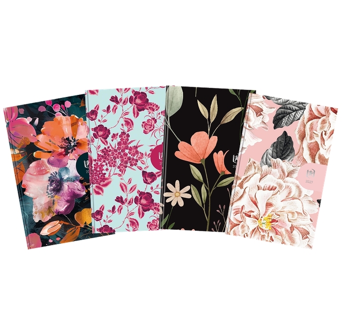 Kalendarz 2027 tygodniowy A6 Oxford Flowers, 1 szt