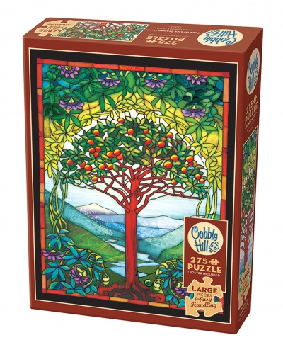 <img src='https://webimage.pl/pics/410/0/d625012480055.jpg' style='height:440px' /> Puzzle 275 XL Witraż Drzewo życia 112663