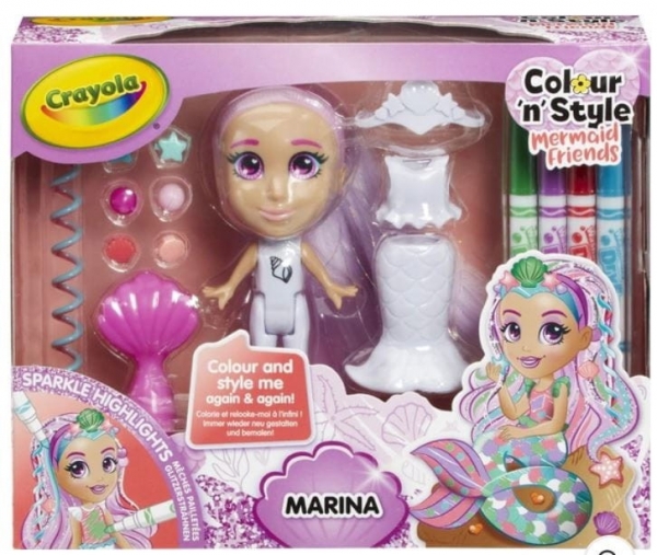 Lalka do kolorowania Marina Colour n Style Mermaid Friends (920641)