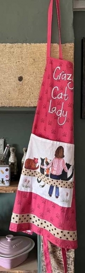 Fartuch kuchenny AP30 Crazy Cat Lady Kociara