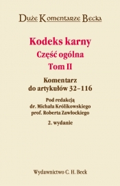 Kodeks Karny Część ogólna Tom 2 - <br />