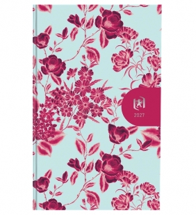 Kalendarz 2027 tygodniowy A6 Oxford Flowers, 1 szt