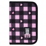 Piórnik dwuklapkowy bez wyposażenia - Pink Checkered