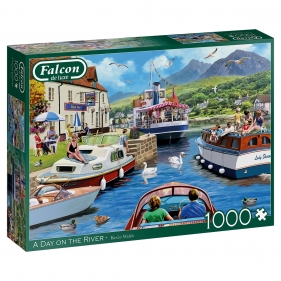 Puzzle 1000: Falcon - Relaks nad rzeką (11241)