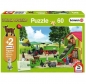 Puzzle 60: Schleich Zbiór siana + 2 figurki