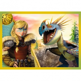 Trefl, Puzzle 4w1: Jak wytresować Smoka (34341)