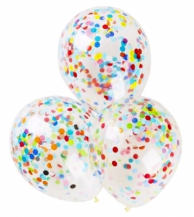 Balony z konfetti op=5szt. /0211/ - BAL