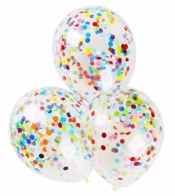 Balony z konfetti op=5szt. /0211/