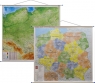 Polska mapa ścienna dwustronna fizyczno-administracyjna 1:500 000