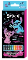 Kredki ołówkowe trójkątne Stitch Black 12 kolorów