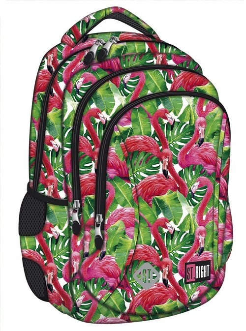 Plecak 3-komorowy BP26 Flamingo Pink & Green