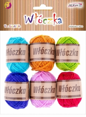 Włóczka 38 m, 6 szt MIX