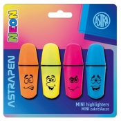 Zakreślacze mini Astrapen Neonmania 4 kolory blister
