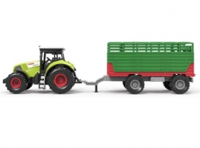 Traktor z przyczepą, dźwiękiem i światłem (112411)