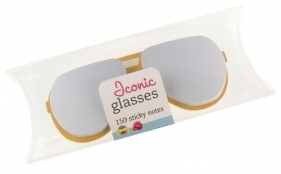 Okulary karteczki samoprzylepne szare