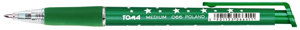 <img src='https://webimage.pl/pics/411/6/d5901133066411.jpg' style='height:440px' /> Długopis medium 1mm automatyczny - zielony