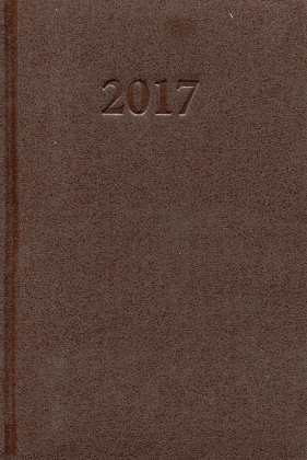 Kalendarz 2017 KKB-6D B6 brązowy