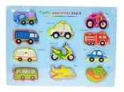 Puzzle drewniane Pojazdy