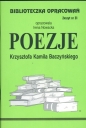 Biblioteczka Opracowań Poezje Krzysztofa Kamila Baczyńskiego - Irena Nowacka