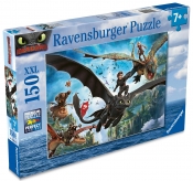 Puzzle dla dzieci 2D: Jak wytresować smoka 150 el. (12004141)