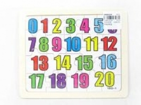Puzzle drewniane Układanka Cyferki 20