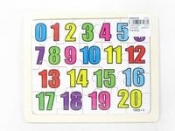 Puzzle drewniane Układanka Cyferki 20