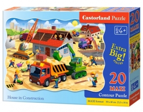 Puzzle Maxi Konturowe 20: House in Constructi