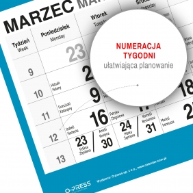 Kalendarz 2026 Trójdzielny - Palmy