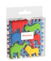 Mini Waffle - Animals + Podstawy, 8 el.
