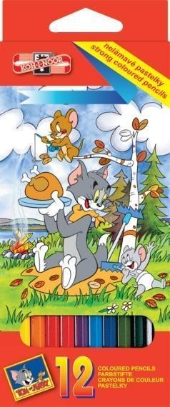 Kredki 12 kolorów Tom & Jerry