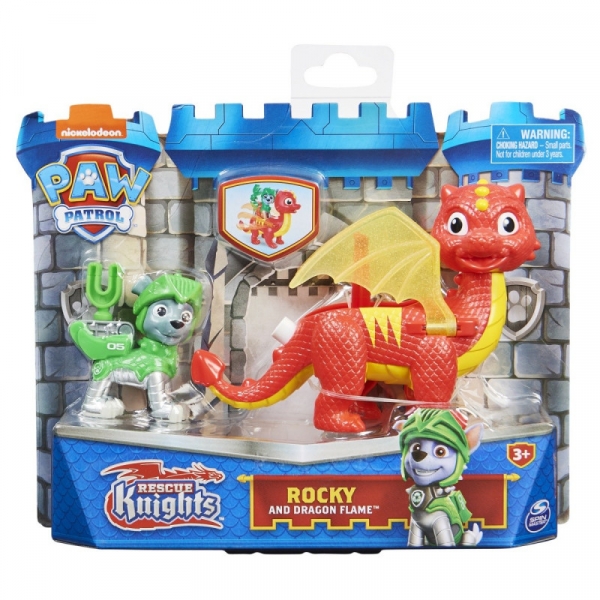 Figurki Psi Patrol Odważni Rycerze Rocky + Smok (6063149/20135264)