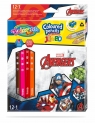  Kredki ołówkowe trójkątne jumbo Avengers Colorino Kids 13 kolorów 12 sztuk