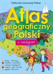 Atlas geograficzny Polski z naklejkami - Praca zbiorowa