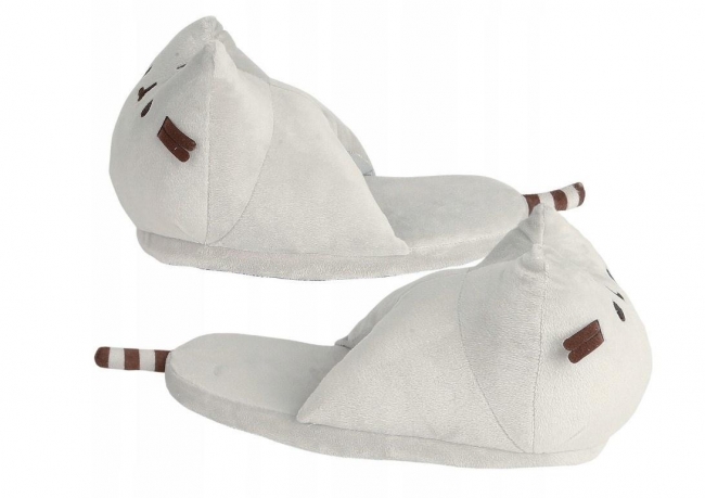 <img src='https://webimage.pl/pics/413/3/d5051516803413.jpg' style='height:440px' /> Pusheen Kapcie pluszowe odkryta pięta