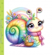 Notatnik ozdobny 100x100 48 stron gładki TW Ślimak