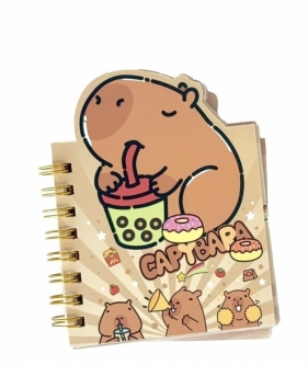 Notesik na spiralce Kapibara Przekąski 50 kartek