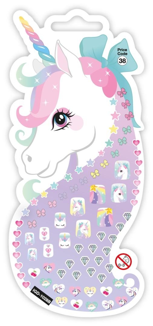 <img src='https://webimage.pl/pics/413/6/d7332823006413.jpg' style='height:440px' /> Naklejki na paznokcie - Unicorn Nails