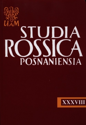Studia Rossica Posnaniensia XXXVIII - <br />