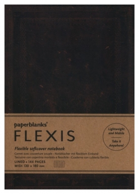 Notatnik Black Moroccan Bold Flexis Midi linia
