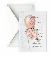 Karnet A5 grający Serdeczne życzenia